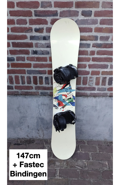 Ace snowboard + fastec binding 147cm
