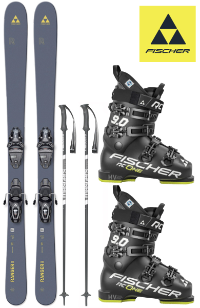 Fischer XTR Ranger 84 + Rsw 10 binding + Fischer skischoenen + Stokken