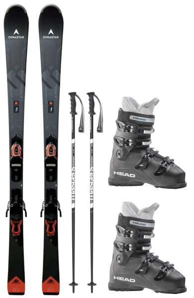 Dynastar Speed  Pro V-Tech + Stokken en skischoenen