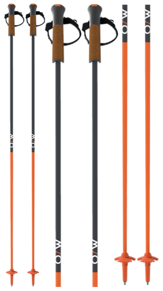 GT 13 COMP MAG FLAME Oranje / D-grijs OZ31221 skistokken