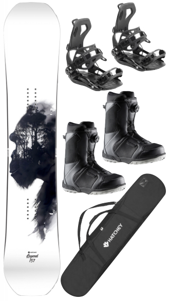 Hatchey Legend Rocker + Fastec bindingen  + head BOA schoenen + tas