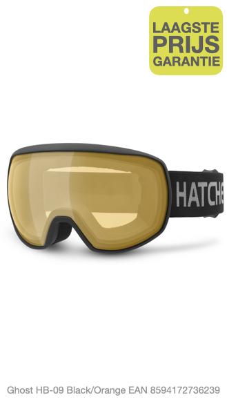 Hatchey Ghost HB-09 Black/Orange Ski Goggles – UV400 Anti-Fog Skibril