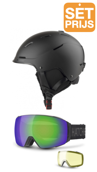 Helm Rage + Goggles Snipe  Green Edition + extra lens