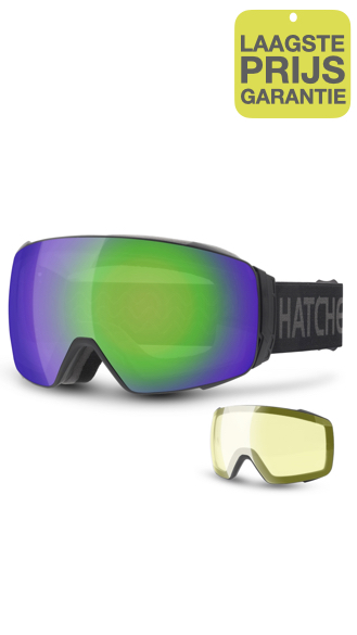 Hatchey Snipe Ski- & Snowboardbril Green Edition – Magnetisch Lenssysteem + Extra Lens