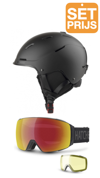 Helm Rage + Goggles Snipe Red edition + extra lens
