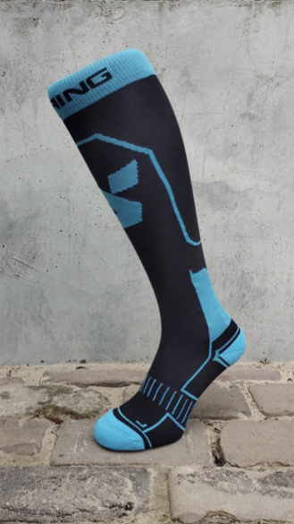 Extra Light Compressie  Q-skin zwart/blauw