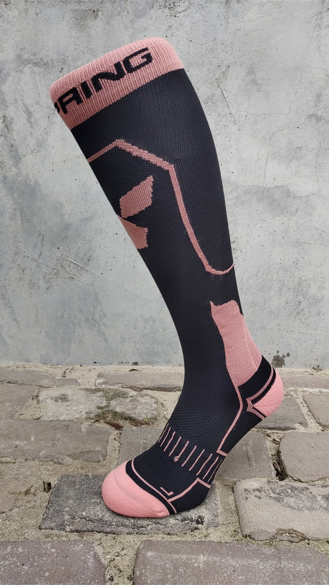Extra Light Compressie  Q-skin zwart/zalm