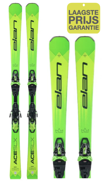 Elan Ace SLX  S Fusion X Green – Sportieve Slalomski met Binding